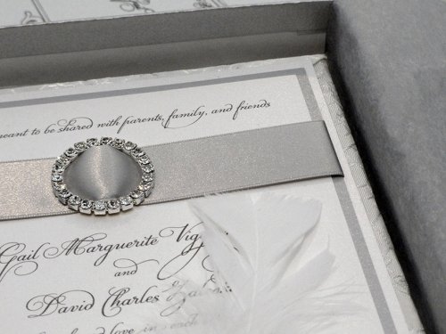 Crystal Brooch & Silk Elegance