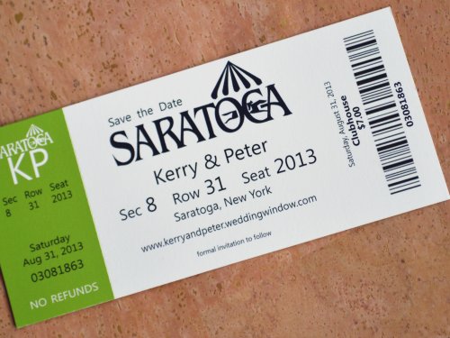 Saratoga Springs Derby Wedding