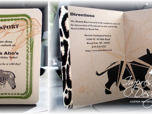 Detroit Zoo Birthday Passport