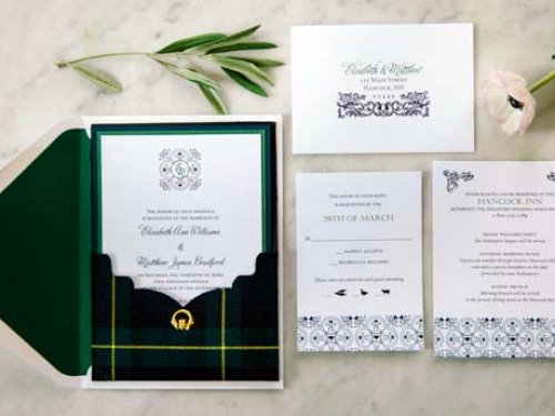 Tartan Plaid Irish Wedding
